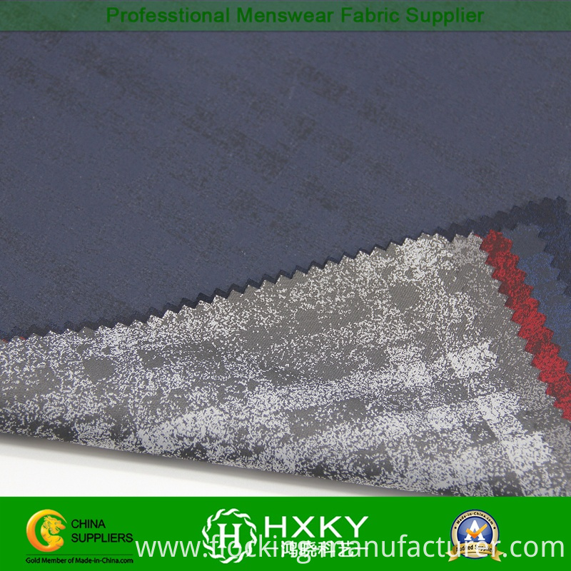 Yarn Dyed Poly Fabric with Gradient Color Plaids for Jacket